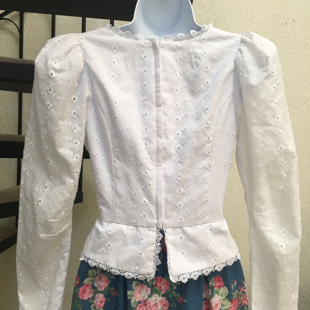 Princess Kaiulani Vintage Prairie Dress 1970s 70s - Picture 7 of 16